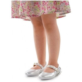 Resim Kiko Kids İncili Günlük Cırtlı Kız Çocuk Babet Ayakkabı 253 Sedef 001 