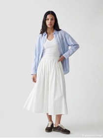 Resim LC Waikiki Freezen Store'dan I Beli Kordonlu Poplin Kloş Etek 