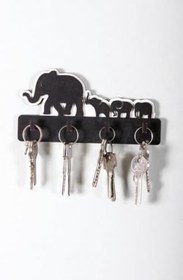 Resim caju art & decoration Dekoratif Sevimli Filler Ahşap Anahtar Askısı Anahtarlık 