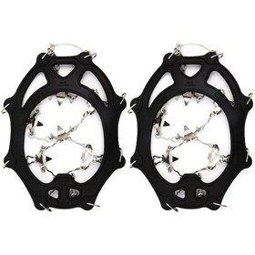 Resim Ximistore9 26 Dişli 201 Paslanmaz Çelik Kar Ve Buz Kramponu, Dış Mekan Dağcılık Kayma Engeli Ayakkabı Koruması, Unisex, Siyah, L Çok Renkli 