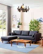Resim Velura Home & Living Zerra Modüler Köşe Koltuk Takımı & Uzanmalı Köşe Koltuk Takımı 
