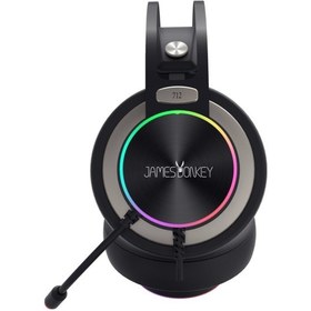 Resim James Donkey 712 RGB Işıklı 7.1 Surround Oyuncu Kulaklığı 