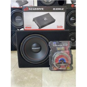 Resim SX-FC12 30CM Paket 1500W 400RMS Massive 4kanallı Anfi 3000W 4X60RMS Plc Kablo 