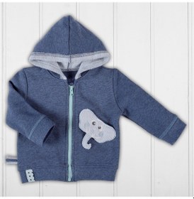 Resim Organicera Organik Kapşonlu Mont, Indigo Melanj (435388577) Çok Renkli 