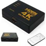 Resim Kablosuz Kumandalı 3 Port HDMI Switch 4K 2160p Full HD 1080p IFSWR302 