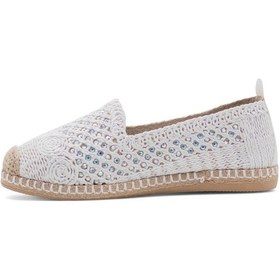 Resim Pandora Moda Y25.82.112 Kadın Hasır Espadril Beyaz 