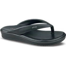 Resim Ceyo 9984-9 Memory Foam Comfort Taban Parmak Arası Kadın Terlik Siyah 36-40 Siyah 