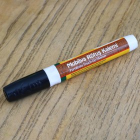 Resim Badem10 Mobilya Rötuş Kalemi Ahşap Masa Sehpa Dolap Kalemi Çizik Giderici Çatlak Kapatıcı Siyah 