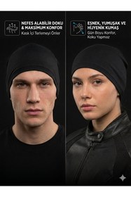 Resim Pandamoto Kask Bonesi Balaklava Yazlık Kask Maskesi Kask Bere Motorcu Buff Maske Motorcu Maskesi 