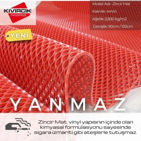 Resim Style Banyo Duş Havuz Yeni Petek Paspas Kaydırmaz Pvc Paspas / Kırmızı En : 90 cm . x 1 Mt Petek1796 