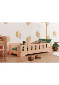 Resim Montessori Yatak Doğal Ahşap Yatak Bebek Ve Çocuk Karyola Ahşap 