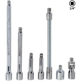Resim Titi 6497 1/4" Lokma Uzatma Arakol Adaptör Seti 7 Parça 