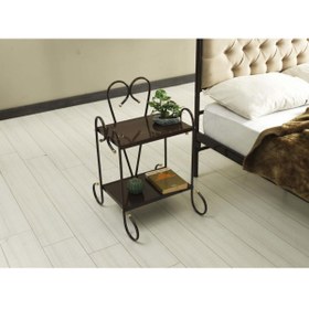 Resim Mobilya Dükkanım Pedesa Metal Karyola 180x200 ARM065 Kahve 