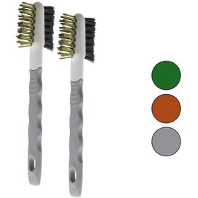 Resim 2pcs Çift Taraflı Tel Başlı Tel Fırça Sert - Daha Sert Tel Çıkarılabilir Saplı 4741 