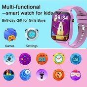 Resim Sunshine022 Gençler Oyun Saat, 12 Bulmaca Oyunu, Hd Dokunmatik Ekran, Alarm, Hesap Makinesi, Led Işık, Spor Takip, Hediye Mavi Diğer 