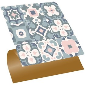 Resim Tink KENDİNDEN YAPIŞKANLI YEŞİL-PEMBE PVC KARO 30X30 CM 