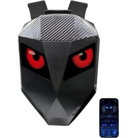 Resim Lidyahan Store Ape Ledli Motosiklet Çantası 25 Modlu Mobil Kontrollü Akıllı Motorcu Sırt Çantası Gözlü Motorsiklet 