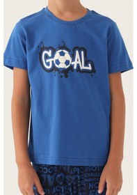 Resim Rolypoly Roly Poly 3344 Goal Erkek Çocuk Pijama Takımı Mavı 