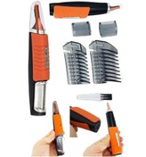 Resim teknotrust Switch Blade Profesyonel 6 Parça Pilli Tıraş Makinesi Erkek Bakım Seti Tıraş Makinesi 