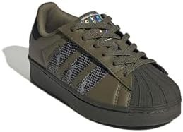 Resim Adidas Superstar Led Light Çocuk Günlük Işıklı Ayakkabı IH6386 Yeşil 