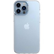 Resim KILIFMANİA Iphone 14 Pro Uyumlu Kapak Lens Standlı Sararmaz Şeffaf Silikon Kılıf - Mavi 