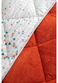 Resim Evoria Çift Kişilik Wellsoft Yorgan Uyku Seti Turuncu 