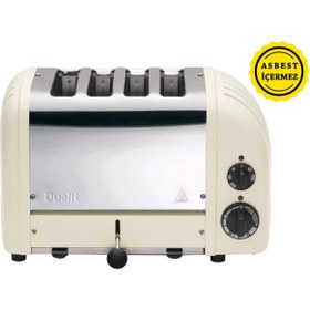 Resim Dualit 47045 Classic 4 Dilim Ekmek Kızartma Makinesi-krem 