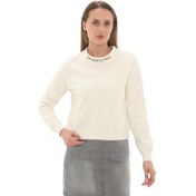 Resim The North Face W Zumu Crew Kadın Sweatshirt Beyaz 