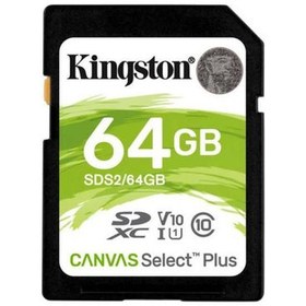 Resim KINGSTON 64GB SDXC Canvas Select Plus 100R C10 UHS-I U1 V10 SDS2/64GB 