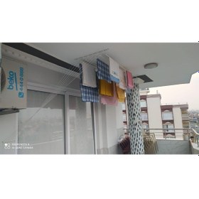 Resim Yıldız White 7 Sıralı 175 Cm Boyunda Asansörlü Çamaşır Kurutucu 