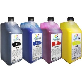 Resim Smartink Epson Uyumlu 1000 ML 4 Renk Set Pigment Mürekkep 