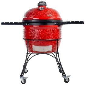 Resim Kamado Joe Big Joe I Seramik Kömürlü Barbekü Kömürlü Mangal Kırmızı 