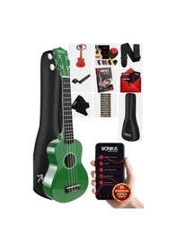 Resim Midex UKX-233GR Yeşil Concert Ukulele (Askı Çanta Metod Pena) 