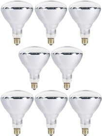 Resim Avarson (8 Adet) 250W Kızılötesi Isıtıcılı Hayvan Isıtma ve Kuluçka Lambası (Sarı Işık) E27 (Kalın Duy) 