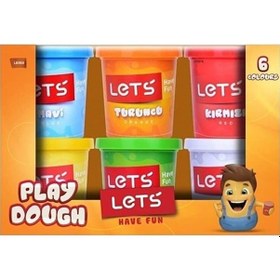 Resim Let's 6 Renk Oyun Hamuru 690gr L8450 