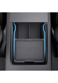 Resim Tesla Model Y Juniper İçin Uyumlu Kol Dayama Alt Saklama Kutusu Siyah 27101132 