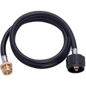Resim Leezsing 4 Ft Lpg Propane Bağlantı Hortumu, Dışarıda Kullanım, Kauçuk Malzeme, Qcc1 Uçları 25-250 Psı 