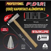 Resim Pdr Kaporta Çekiç Aluminyum Ahşap Saplı ( Düz Balta ) 184Gr 