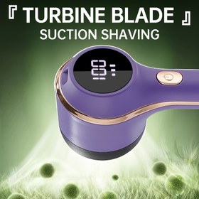 Resim 1 adet Turbo Spin Lint Remover, USB ile Şarj Edilebilen Dijital Ekranlı Giysi Tüy Kesici, Kazak Topu Temizleyici, Ev Kumaş Tıraş Makinesi, Giysiler, Pantolonlar, Yatak Takımları İçin, Kuru Temizleyiciler İçin Uygun, Mükemmel Sevgililer Günü ve Noel Hediyesi 