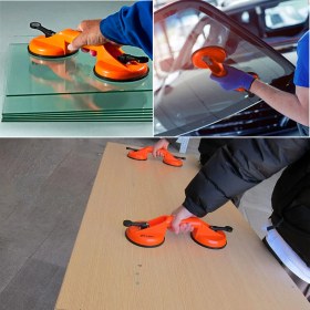 Resim Vantuz Cam Vantuzu Vakumlu Cam Fayans Ahşap Tutucu Taşıma Araba Kaporta Göcük Çektirme 2'li Plastik 