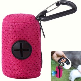 Resim Köpek Kusma Torbası Dağıtıcısı ile Kemer saç tokası - Dayanıklı Plastik Pet Çöp Torbası Tutucu, Açık Hava Aktiviteleri İçin Kolay Erişim Tasarımı ve Kompakt Depolama, Köpek Kusma Torbaları, File Kumaş Tasarımı, Pilsiz 