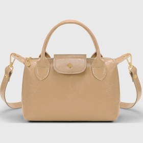 Resim Housebags Rugan Krem Çok Yönlü Pu Deri Çapraz Askılı Çanta Rugan Krem 