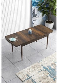 Resim Canisa Han Serisi, 70x114 Açılabilir Mdf Masa Takımı,barok Ahşap Desen Masa, 4 Pembe Sandalye Masa Barok Ahşap Sandalyeler Pembe 
