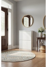 Resim Lıccıa Metal Ayakkabılık 2 Li Model Beyaz 