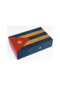 Resim Premiumquality Cuban Flag Sedir Humidor Puro Kutusu - Tr8404 