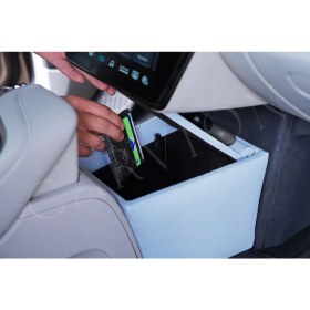 Resim Togg Aksesuar T10X ile Tam Uyumlu Ara Konsol Buz Mavi Renk 