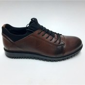 Resim Pepita Hakiki Deri Kışlık Erkek Ayakkabı-Taba (490334274) Taba 