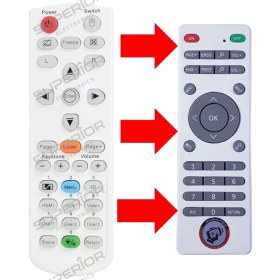Resim Optoma EH415 / S331 / W402 / X320 Projeksiyon Kumandası 