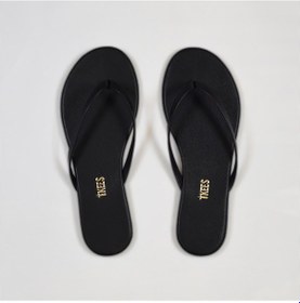 Resim Tkees Parıltılı Siyah Kadın Parmak Arası Terlik Siyah 