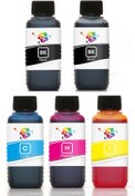 Resim Qc Canon Pixma Ts6151 Yazıcı Uyumlu Kartuş Mürekkebi Seti 100ml 